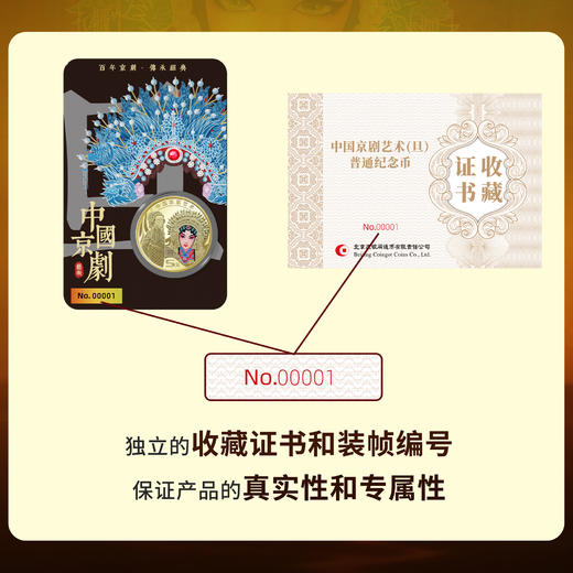 【康银阁】2024年京剧旦角纪念币 黑金卡 商品图6