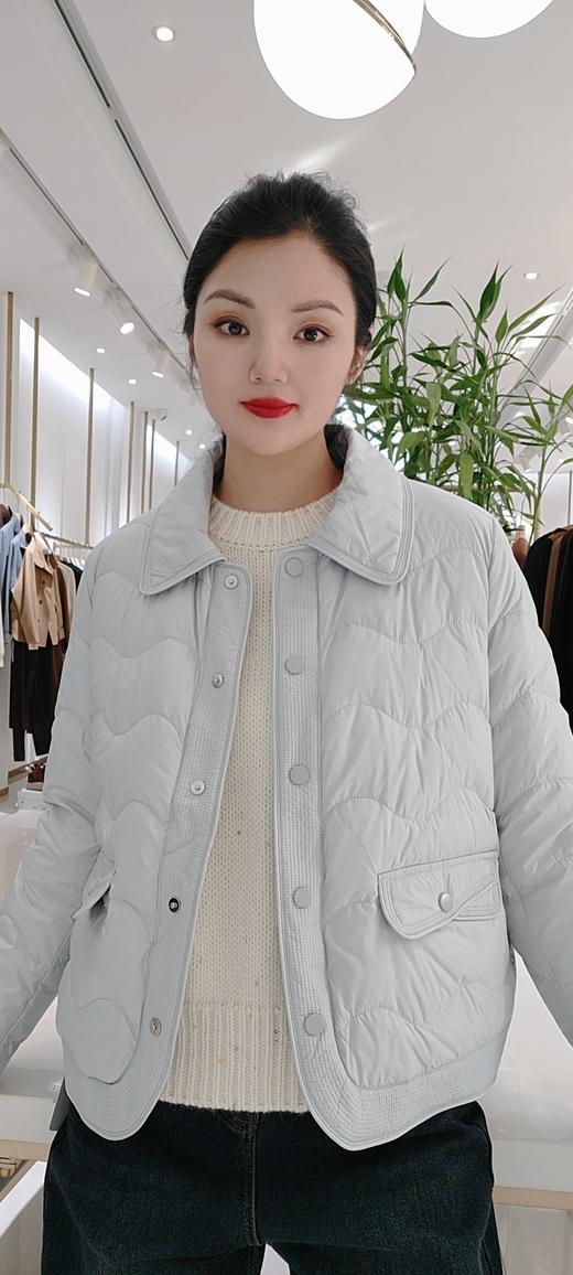 482969浣熊绒亮片毛衫，白 紫 商品图3