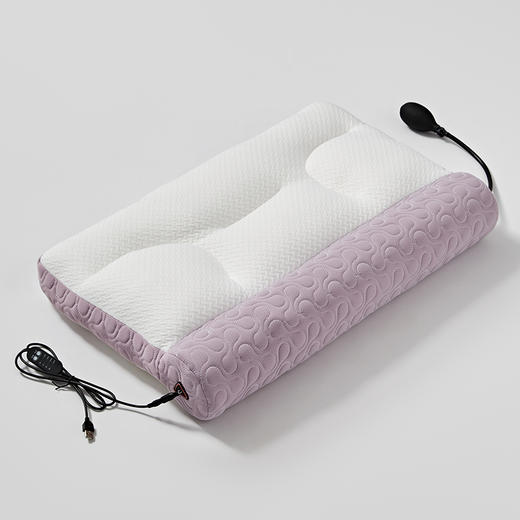 恒源祥Fazeya彩羊暖护颈枕牵引热敷款（雾紫）（数量1个，规格：60*40*11cm/9±1cm）【分仓直发，72小时发货，周末节假日不发货】 商品图1