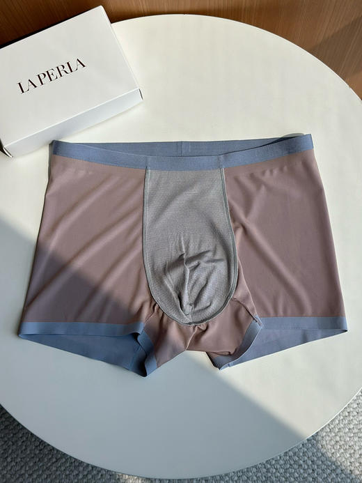 1112-1  家属福利 120S混纺冰丝双面男士内裤 平脚内裤三条装 商品图12