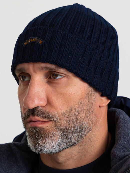 鲨鱼 弧形刺绣小标 针织帽/毛线帽/滑雪帽 PSS167 商品图0