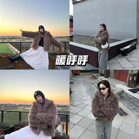 新品上身| 短毛皮草，🤎把秋冬色系都穿在身上