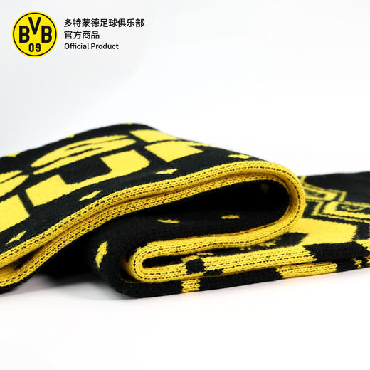 【官方正版】多特蒙德足球俱乐部｜BVB冬季圣诞黄黑针织围巾保暖球迷周边 商品图4