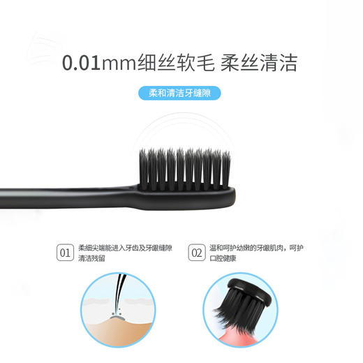牙博士炭白深洁牙刷DT701-3卡6支装 商品图7