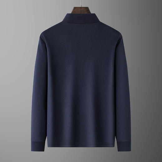 【加绒】【新款DG】大依优型大码加绒长袖Polo衫翻领男装加肥加大体恤大号上衣胖子 商品图3