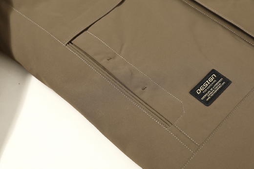 半身缘男装 冬季门襟下摆撞色防风保暖中长款连帽羽绒服2359 商品图11