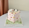 【爱心奶油小狗（A款）】叮当CAKE爆款生日蛋糕-鲜果奶油蛋糕 商品缩略图0