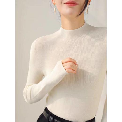 S·Y·C【神仙打底升级版】美丽诺羊毛修身打底衫女 商品图3