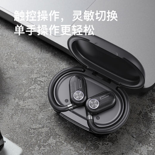 【精选】岸纾 OWS定向传音空气传导全景立体降噪耳机  佩戴云感 人体工学设计 长续航 商品图1