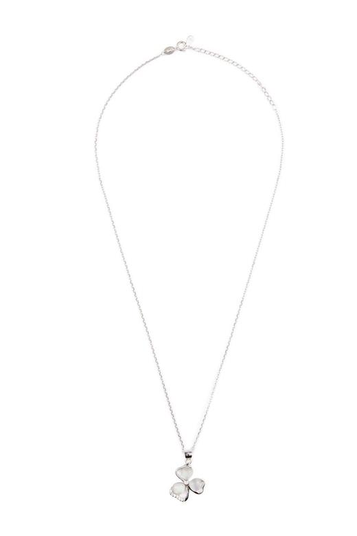 Joseph Lee 三叶草猫眼石925银项链 6965 商品图1