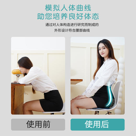【思菲其护腰坐垫，升级四代】人体工学椅护腰坐垫，办公室久坐神器 商品图7