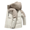 半身缘男女装 冬季一衣三穿三防面料情侣款户外脱卸连帽拼色羽绒服2536 商品缩略图11