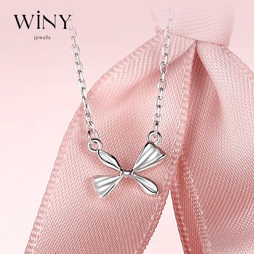 Winy925纯银小蝴蝶王后项链女款蝴蝶吊坠甜美百搭精致感锁骨链送女友生日礼物 商品图0