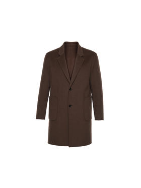 callisto咖啡色绵羊毛呢大衣