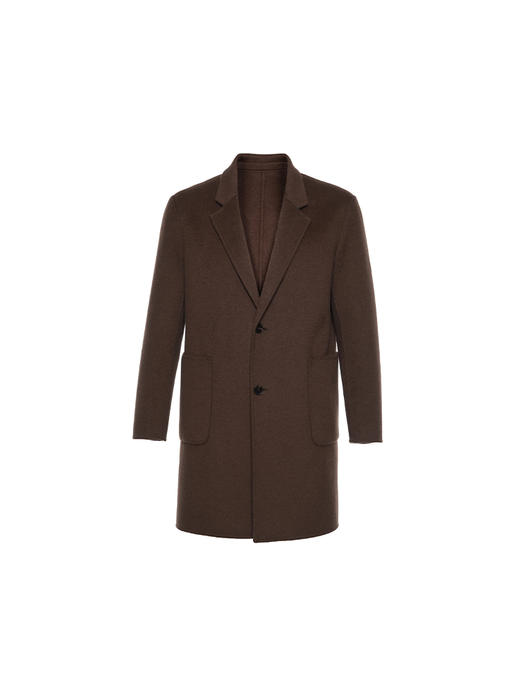 callisto咖啡色绵羊毛呢大衣 商品图0