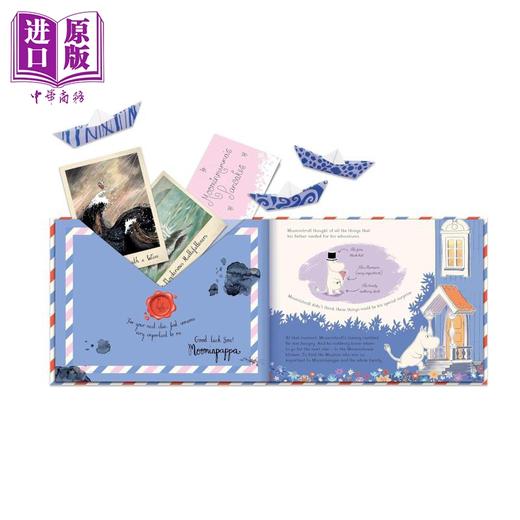 【中商原版】姆明的邮件之书 Moomin Mail A beautiful gift book with real letters to open and read 英文原版活动与玩具书 商品图4