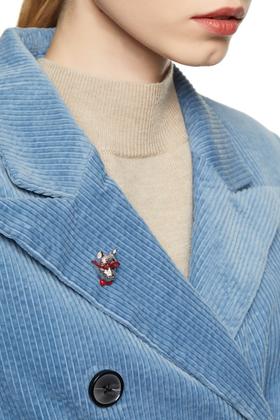 Time Made 趣味动物拼色胸针 8009