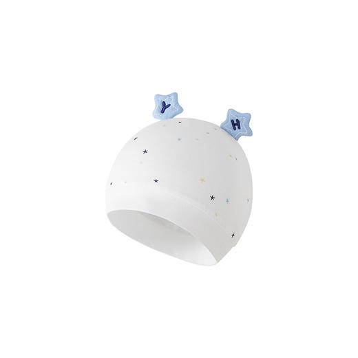 【商场同款】英氏婴儿帽子竹纤维透气春夏季男宝女宝小圆帽胎帽 商品图4