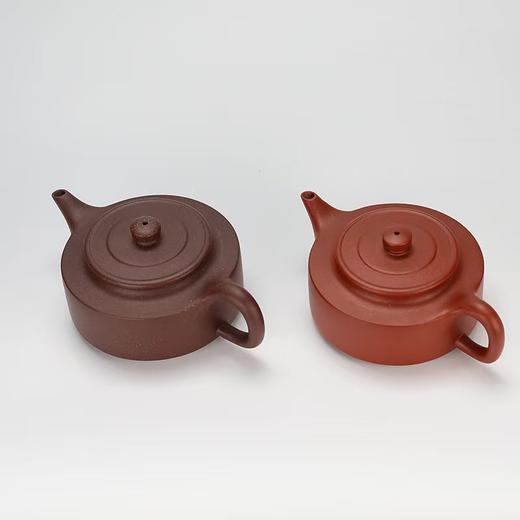经典陶坊周盘紫砂壶紫泥原矿手工中式家用仿古泡茶壶功夫茶可泡养 朱泥 /紫泥120cc 商品图1