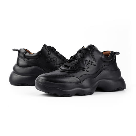 韦恩运动鞋增高显瘦厚底老爹鞋加绒百搭休闲轻便女WF0861 商品图13