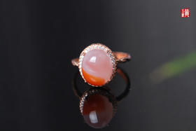 【熙卉】南红冰飘戒指