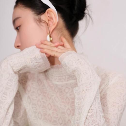 【D*r同款】SUSX 真丝羊毛蕾丝打底衫C12TJ-99974（3-7天发货） 商品图1