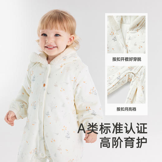 【商场同款】英氏婴儿连体衣冬季加厚夹棉保暖婴儿衣服女童新款 商品图4