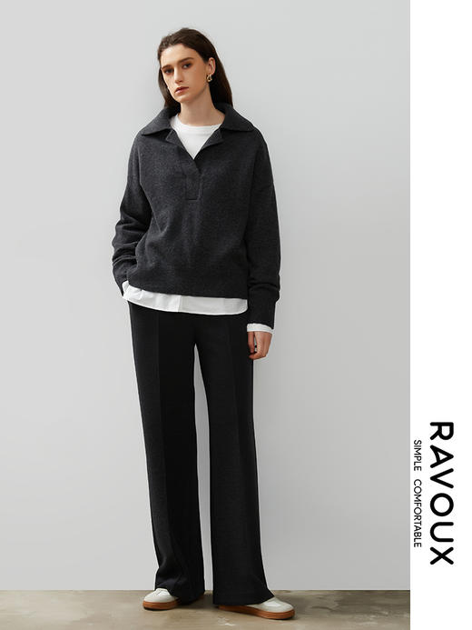 264019901衬衫袖口长袖T恤 商品图3