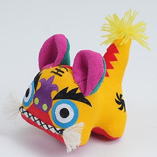 自然造物布老虎钥匙扣艾草包包挂件车挂朋友儿童生日礼物创意礼品 商品图0