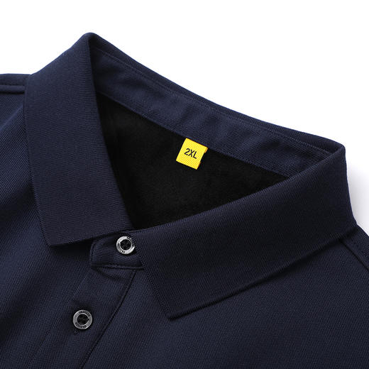 【加绒】【新款DG】大依优型大码加绒长袖Polo衫翻领男装加肥加大体恤大号上衣胖子 商品图5