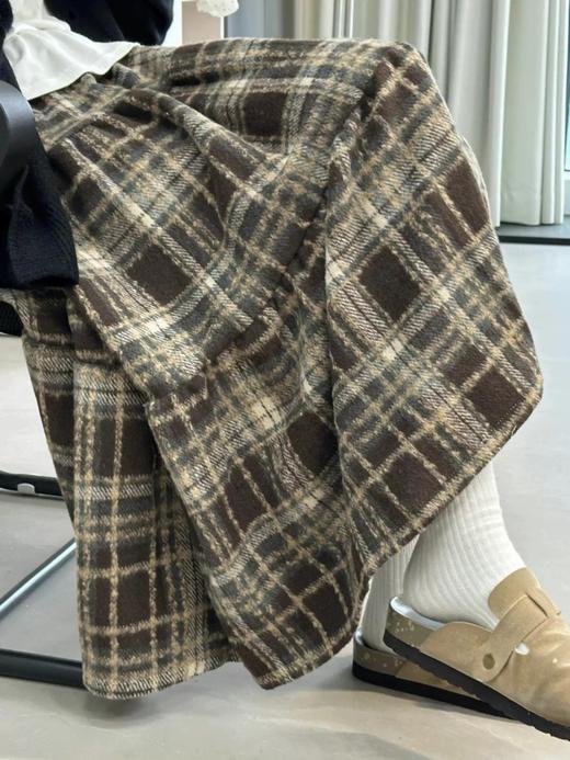 <曾小咸推荐>毛呢格纹蛋糕裙 日常价159/件 活动价89.99 ！【预售款，预计3-15天发货】 商品图8