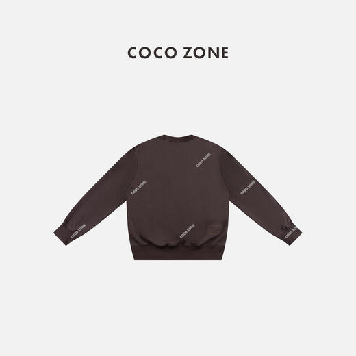 COCO ZONE 100棉设计感图案圆领长袖休闲卫衣CC1D2580 商品图1