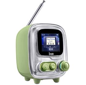 Divoom点音小电视2代相册歌词音箱复古桌面音箱收音机歌词高音质小蓝牙音响女生生日礼物