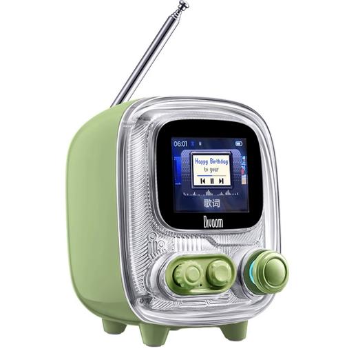 Divoom点音小电视2代相册歌词音箱复古桌面音箱收音机歌词高音质小蓝牙音响女生生日礼物 商品图0
