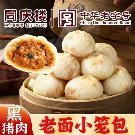 新品上市【20粒】！同庆楼黑猪肉老面小笼包儿童早餐手工鲜肉老面包子 商品图1