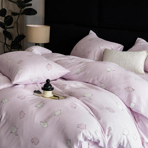 【门店同款】天然竹纤维棉双层纱四件套 婴幼儿可用超柔滑爽透气双层纱套件 商品图10