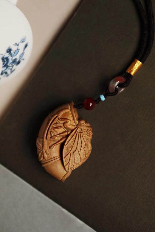 老山檀香【知足】手把件挂件 商品图6