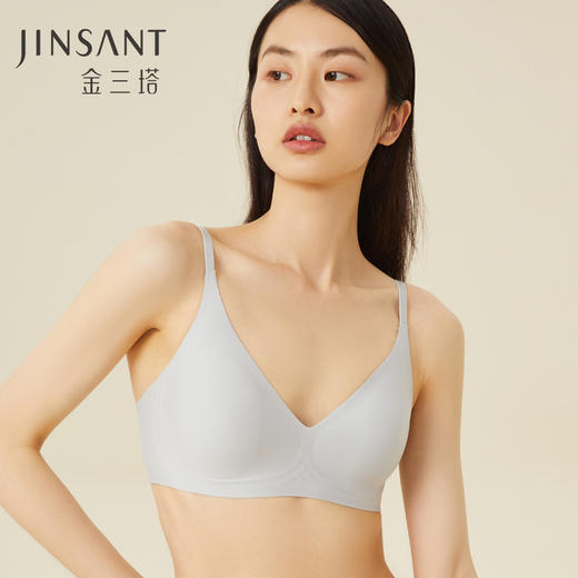 金三塔桑蚕丝内里软支撑果冻条女士无痕聚拢提托舒适内衣文胸（限价款） NZFCA319 商品图0