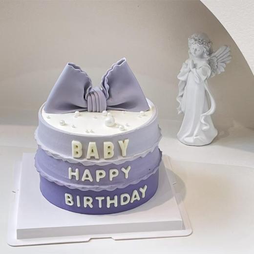 D006（浅紫色翻糖蝴蝶结） 商品图0