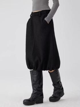 Simple Project/K24255/摇粒绒抽褶长裙