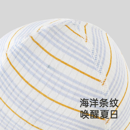 【商场同款】英氏婴儿桑蚕丝帽子春夏季透气莫代尔婴幼儿圆帽胎帽 商品图2