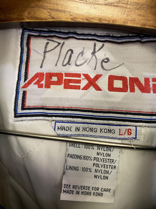 90年代 Vintage APEX ONE NCAA 美国大学体育协会 密西根大学 香港制 棉服 夹棉外套_CTJK(L-XL) 商品图2