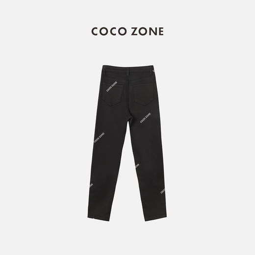 COCOZONE 秋冬小黑裤春秋显瘦修身百搭小脚直筒裤23C19583 商品图1