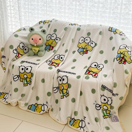 【新款双面牛奶绒沙发毯，舒适保暖】卡通三丽鸥双面牛奶绒 沙发旅行车内空调毯子 办公室午休毯盖毯-QQ 商品图6