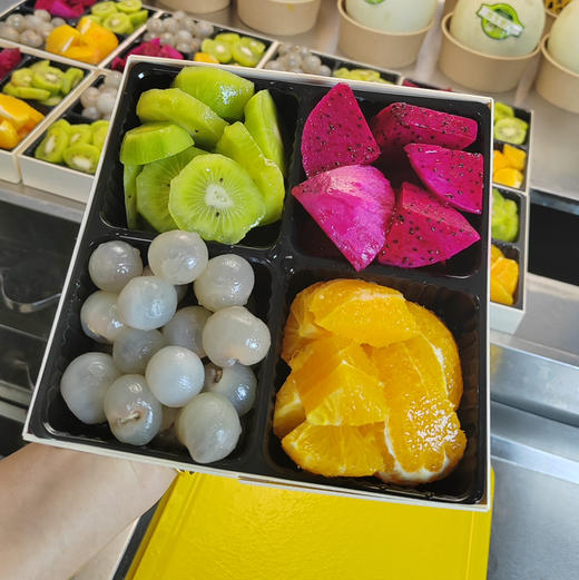 四分格果盘-精美木盒 商品图1