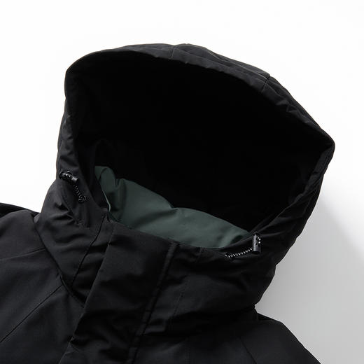 【特大码】【新款DPX】大依优型大码中长款加绒连帽棉服棉衣保暖加厚加肥加大上衣男士外套胖子300斤 商品图4