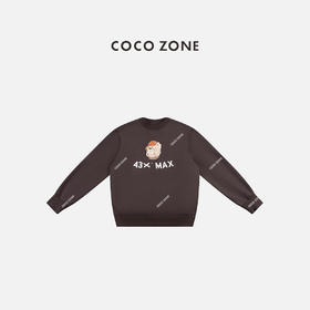 COCO ZONE 100棉设计感图案圆领长袖休闲卫衣CC1D2580