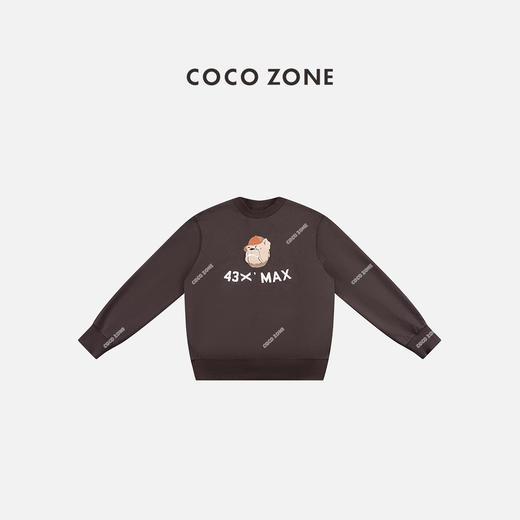 COCO ZONE 100棉设计感图案圆领长袖休闲卫衣CC1D2580 商品图0