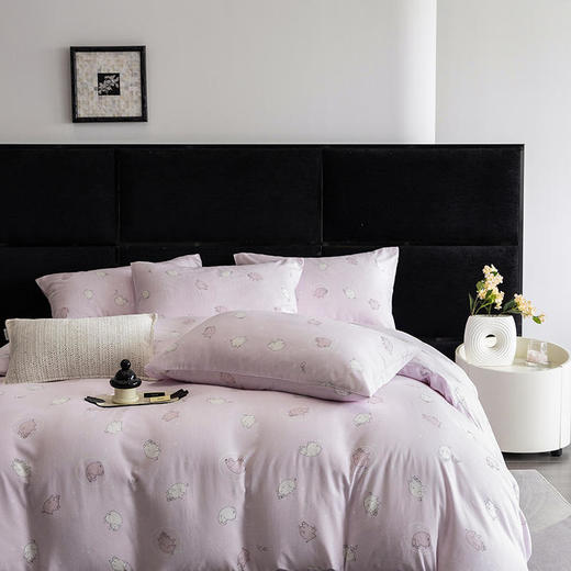 【门店同款】天然竹纤维棉双层纱四件套 婴幼儿可用超柔滑爽透气双层纱套件 商品图4