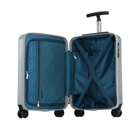 20寸外交官拉杆箱 HM-6107-2（星河银）【分仓直发，72小时发货，周末节假日不发货】 商品图5